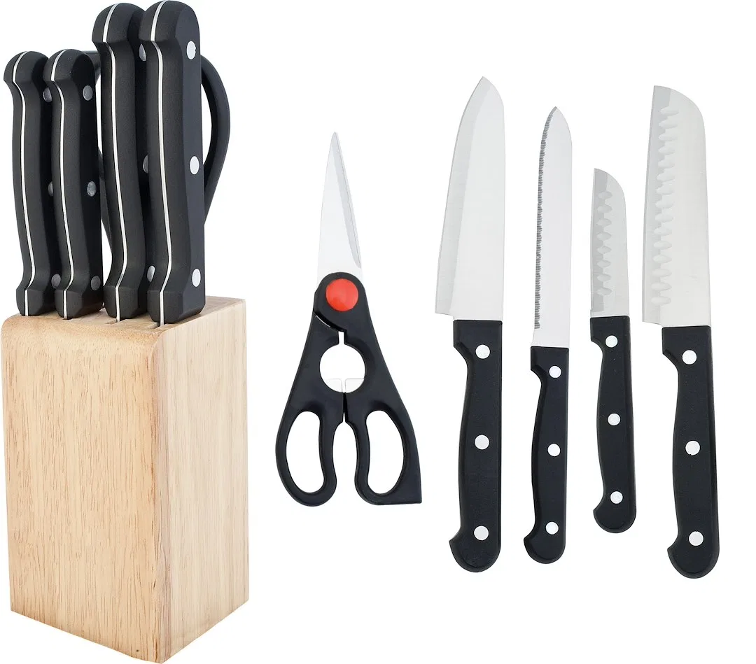 70-UC45012 – UTICA USA Kitchen Knife, Set Of Chef's Knife/ Santoku Knife/ Utility Knife/ Paring Knife And Universal S...